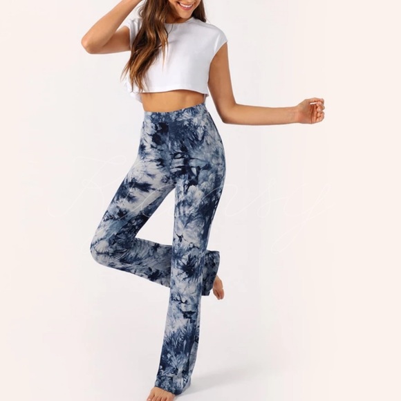 KJANSY Pants - Bohemian Tie Dye Flared Pants